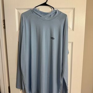 AFTCO Sky Blue Hoodie with Logo